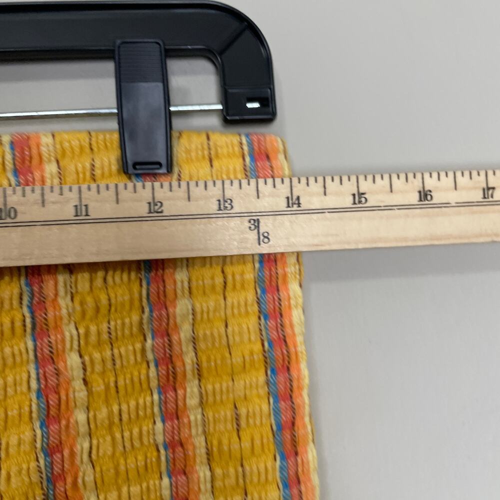 Free People Stretch Flare Pants Festival Funky Yellow Striped S - Picture 5 of 7